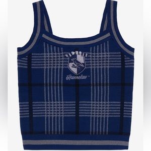 Harry‎ Potter Ravenclaw Plaid Knit Tank Top Boxlunch Exclusive Hot Topic